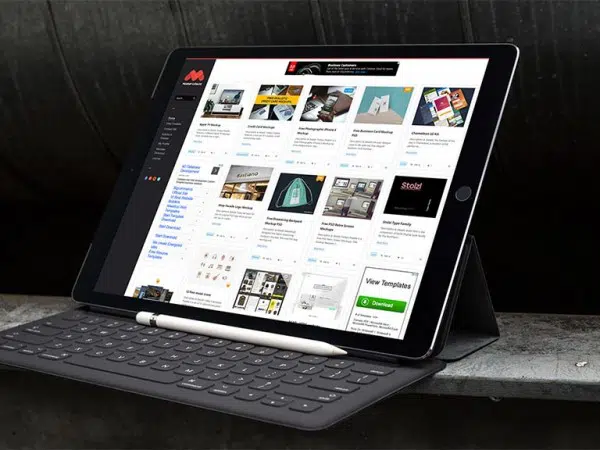 5 Black iPad Pro Mockup