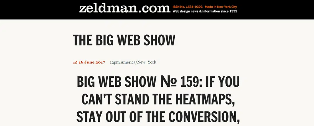 The Big Web Show Archives - Zeldman on Web & Interaction Design