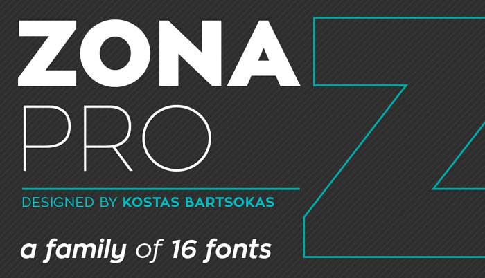 15 Zona Pro Free Heading Fonts