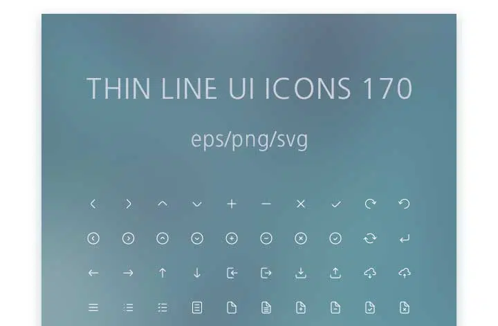 2 Thin Line UI Icons