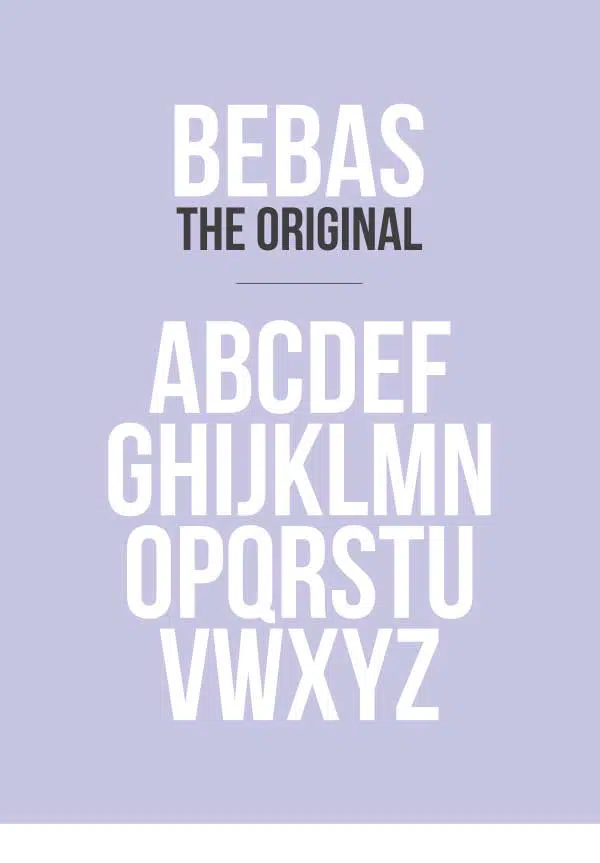 21 Bebas Neue Free Heading Fonts