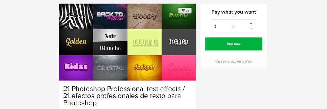 21 Photoshop Professional text effects _ 21 efectos p