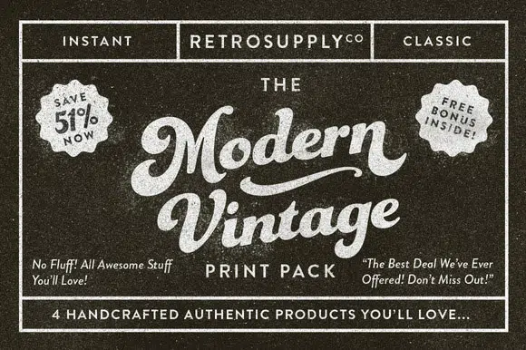 20 The Modern Vintage Print Pack