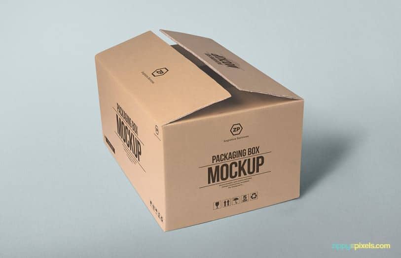 free packaging box mockup