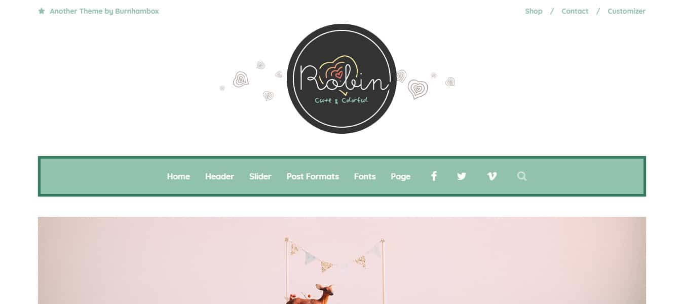 Robin - Cute & Colorful Blog Theme Preview - ThemeForest