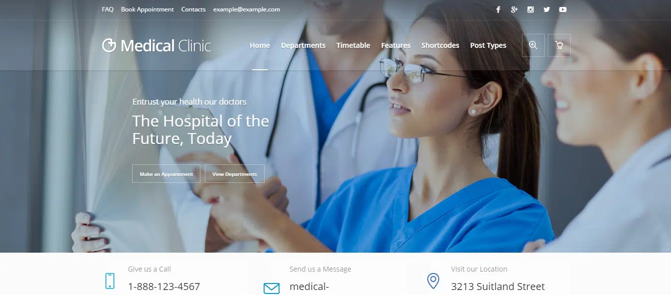 Medical Clinic WordPress Theme by CMSMasters