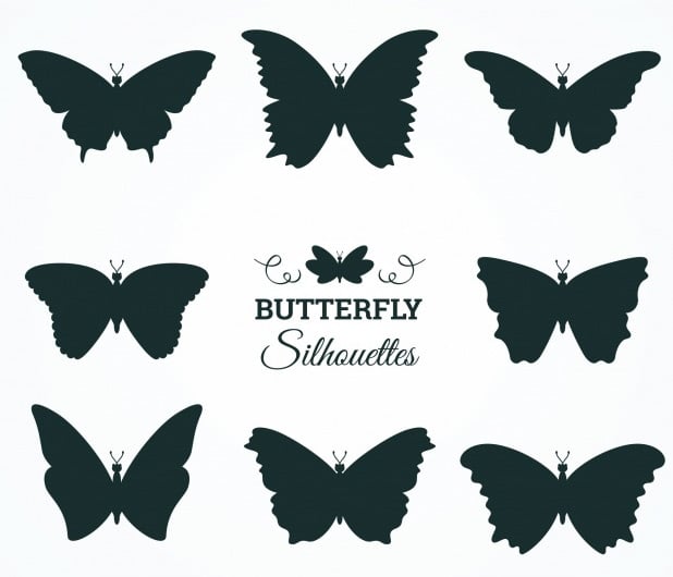 Set-of-butterfly-silhouettes-with-variety-of-designs-Vector-_-Free-Download