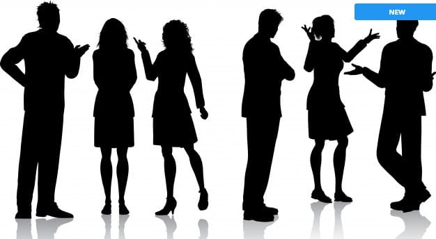 Silhouettes-of-people-talking-Vector-_-Free-Download