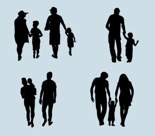Family-silhouettes-Vector-_-Free-Download