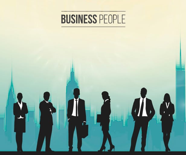 Silhouettes-of-people-in-a-busy-office-Vector-_-Free-Download