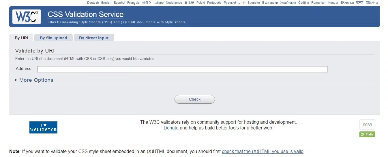 The-W3C-CSS-Validation-Service