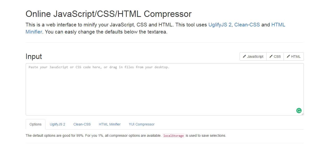Refresh-SF - Online JavaScript and CSS Compressor