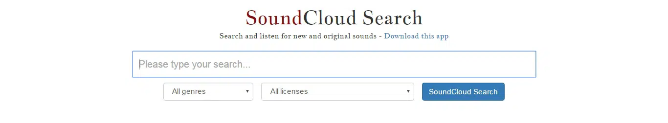 SoundCloud Search 