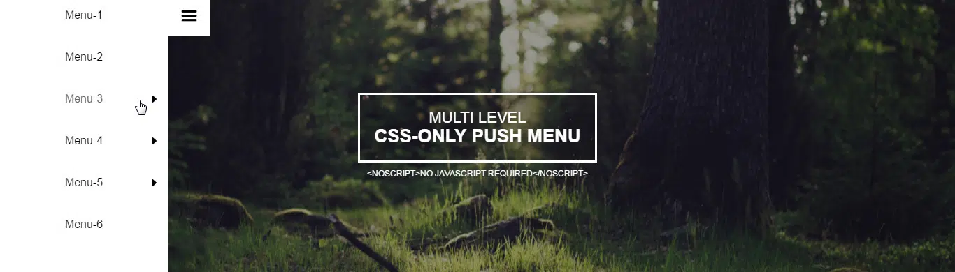 Multi-level-css-only-push-menu