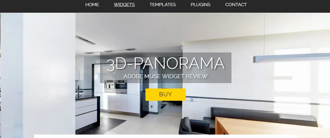 3D Panorama Adobe Muse Widgets