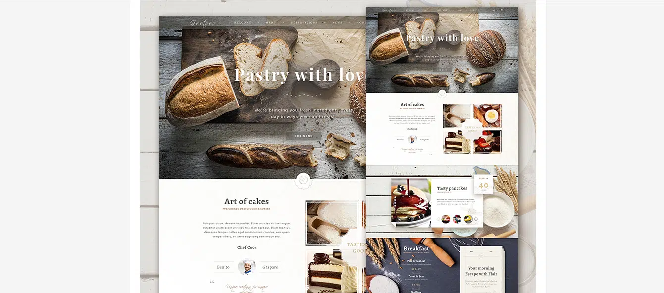 The Bakery Free Photoshop Website Templates