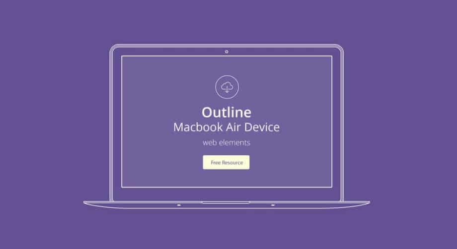 Vector Apple Outline Device