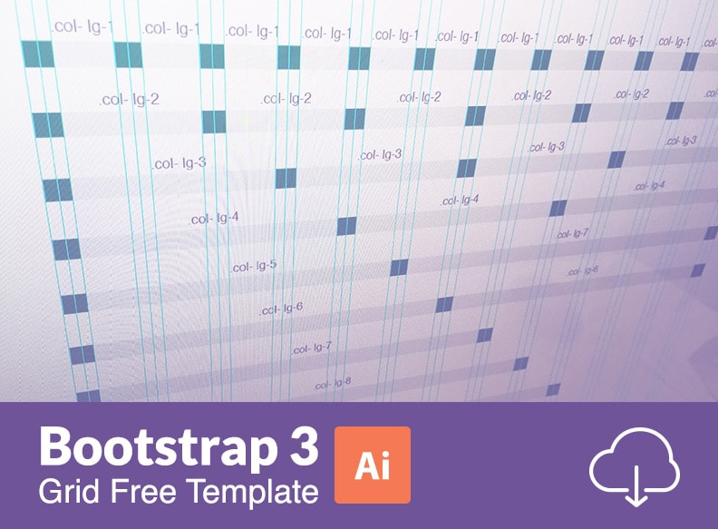 Bootstrap 3 Responsive Grid Illustratror Templates