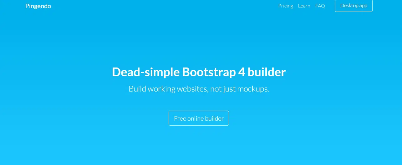 Pingendo Bootstrap 4 builder