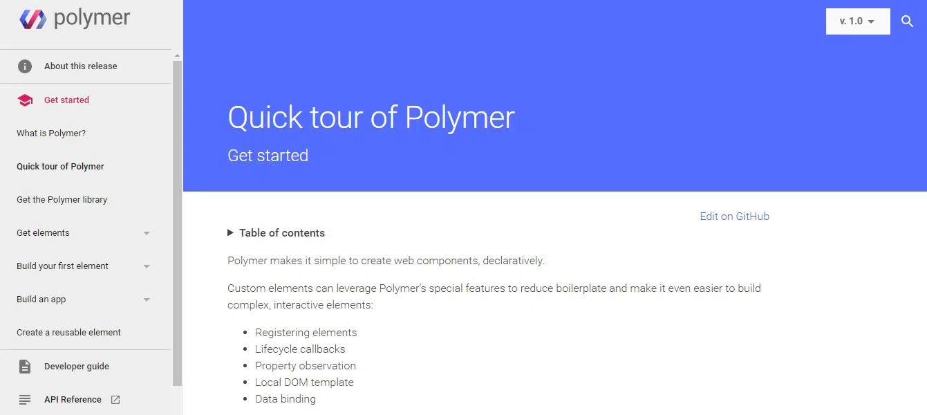 Quick tour of Polymer
