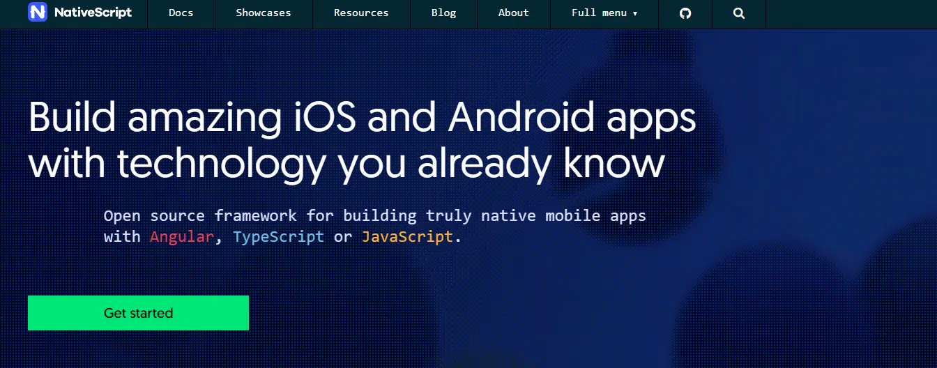 NativeScript Angular JS Tool for Web Developers