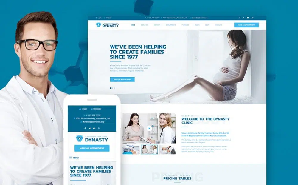 23-Responsive WordPress Theme for Reproduction Clinic