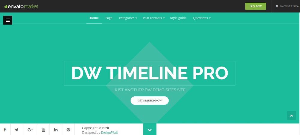 DW Timeline Pro - Reponsive Timeline WordPress Theme