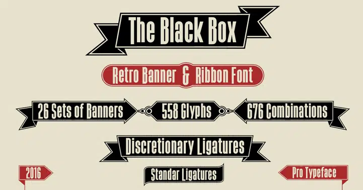 The Black Box free condensed Font