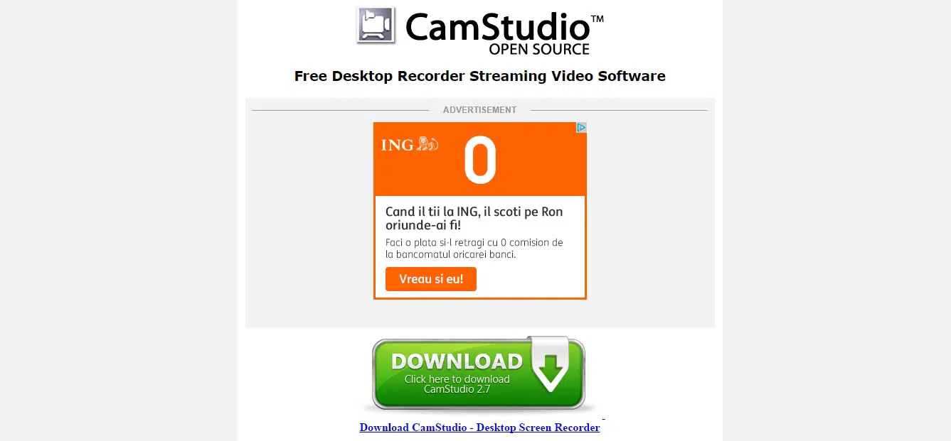 CamStudio - Free Screen Recording Software