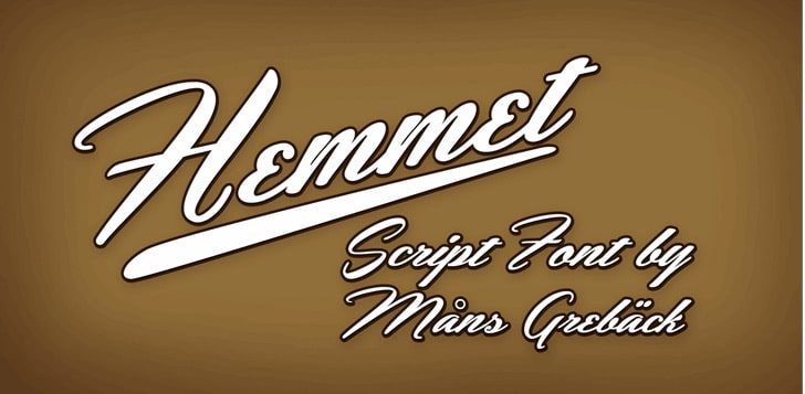 Hemmet Script Font