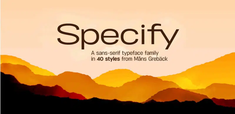 Specify PERSONAL Normal Font Free Wide Fonts