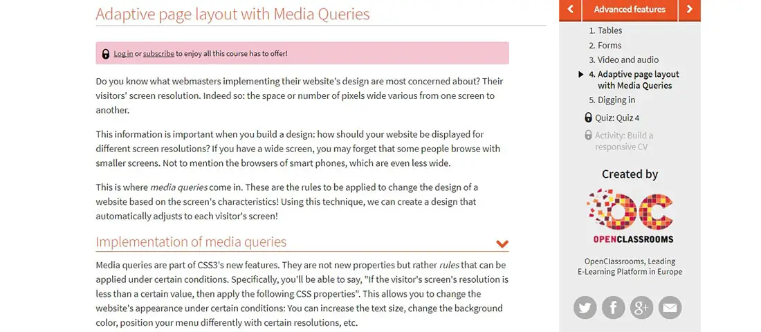 Adaptive page layout with Media Queries - Build your website with HTML5 and CSS3