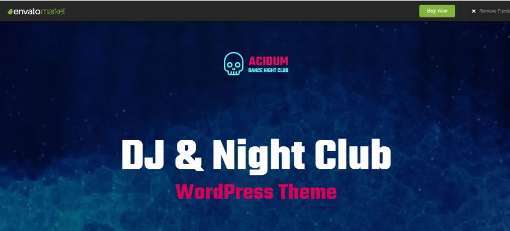 Acidium DJ WordPress Theme