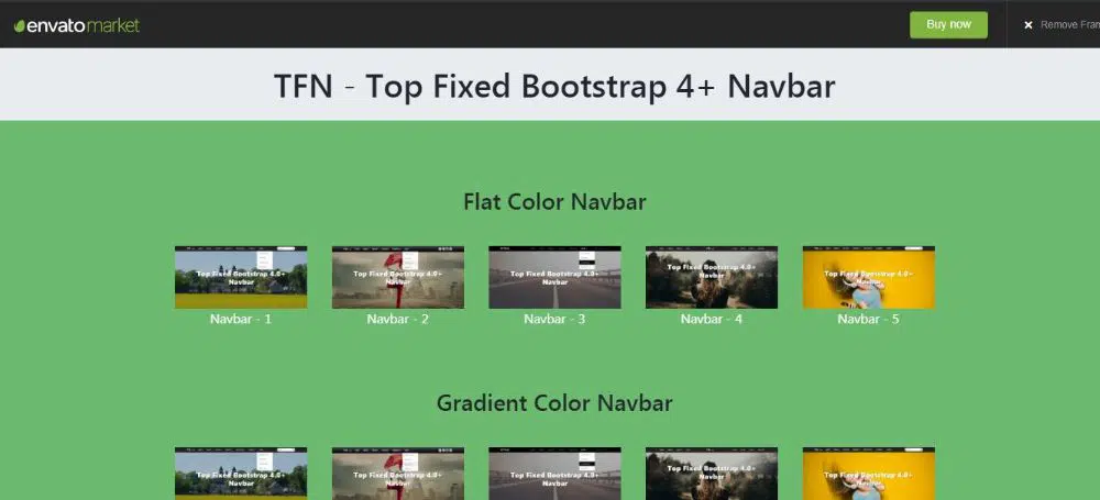TFN - Top Fixed Bootstrap 4 Navbar