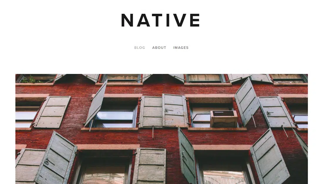 Native Top Squarespace Template