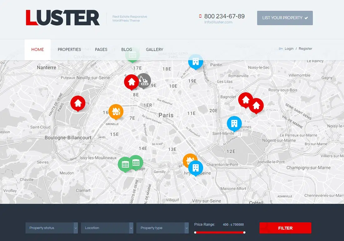 Luster Real Estate Theme