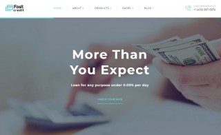 Live preview for FastCredit - Mortgage Solutions Multipage Website Template #613 Real Estate Website Template