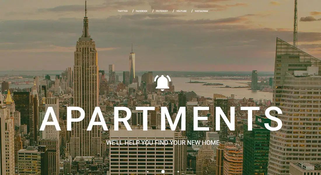  Apartments Website Template Real Estate Website Template