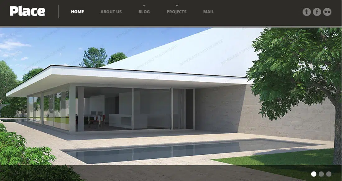 Live preview for Real Estate Agency Responsive Website Template 