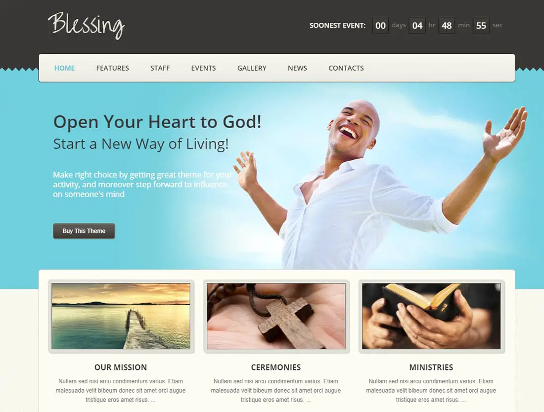  Blessing Church WordPress Theme