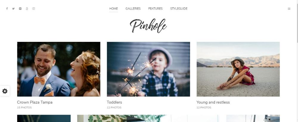 Pinhole - Minimal Photography & Gallery Theme for WordPress