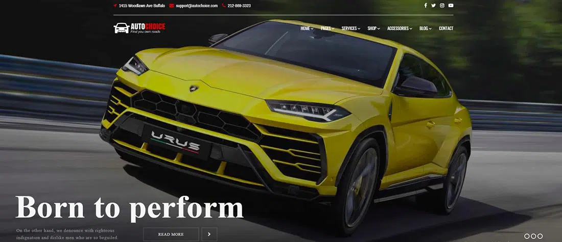 Autochoice - Car Dealer HTML Template Template for Modern Websites