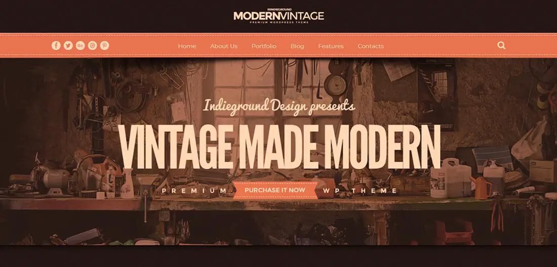 Modern Vintage Vintage WordPress Theme