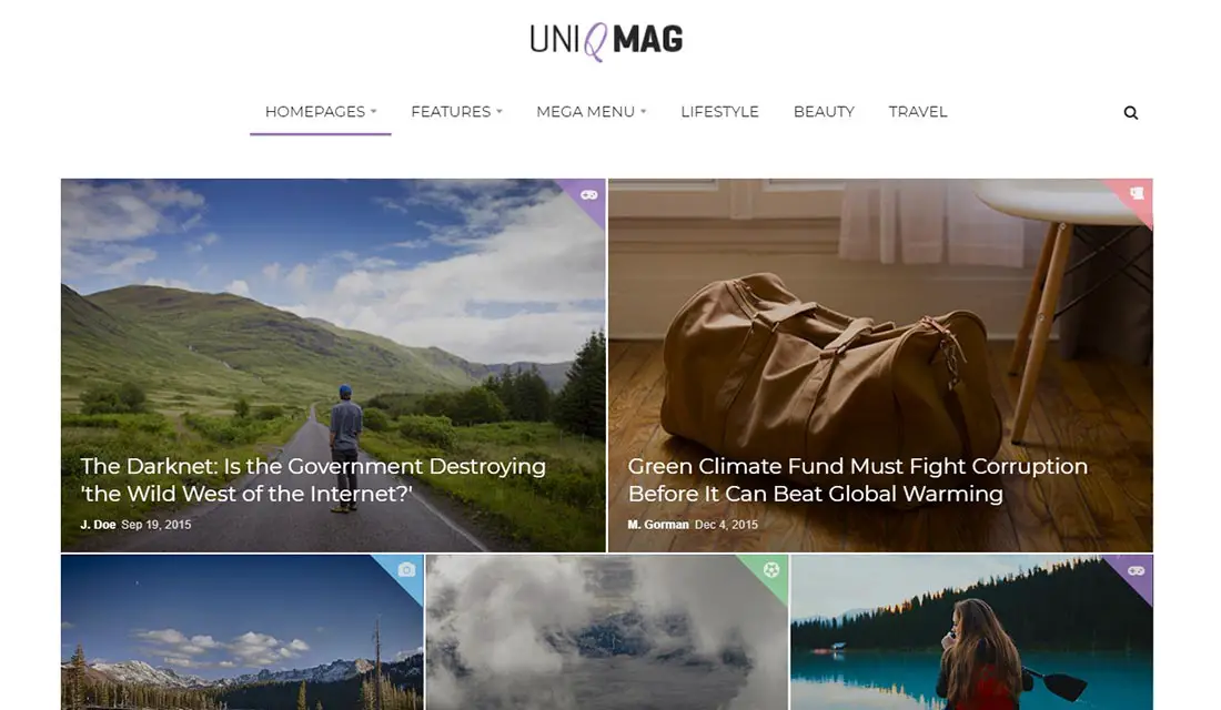 UniqMag - Ease of Publishing News News Template