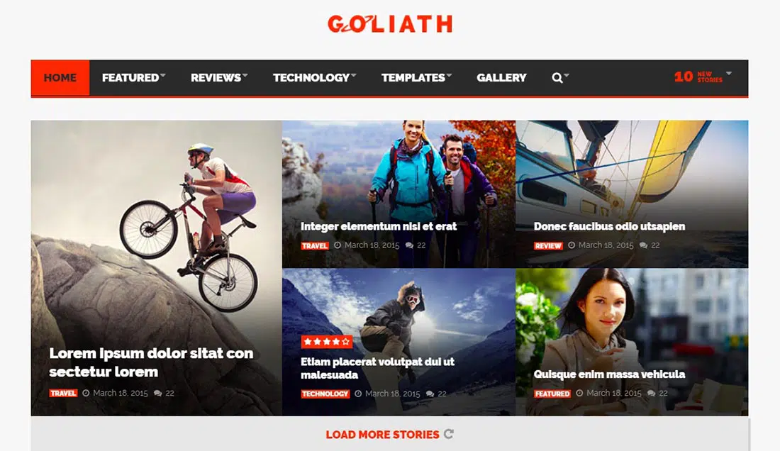 GOLIATH - News & Reviews Magazine Template