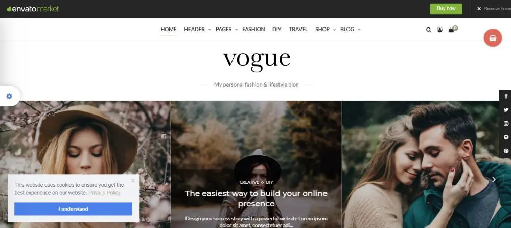 Vogue CD - Lifestyle & Fashion Blog Theme for WordPress