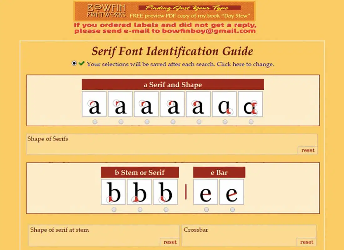 7 Serif Font Identification Guide