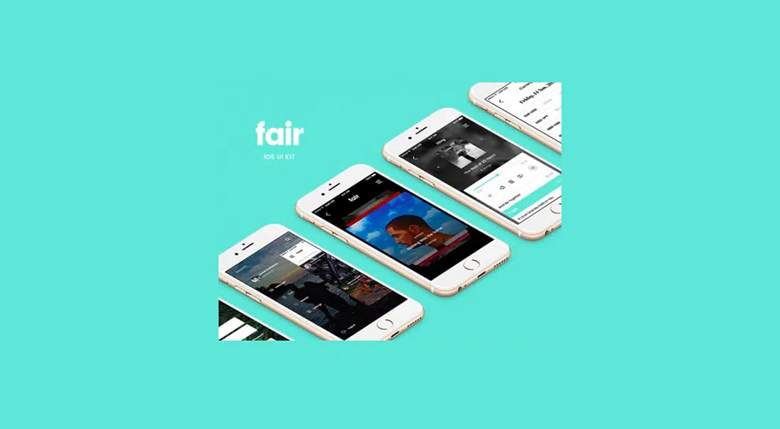 20 Fair Mobile UI Kit- 8 free app screens