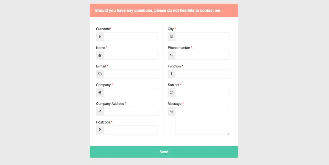 22 Pleasing Contact Form