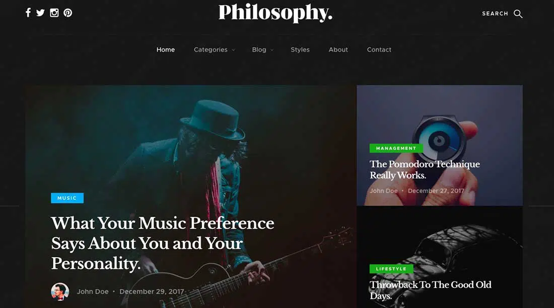 3 Philosophy Free Bootstrap Templates